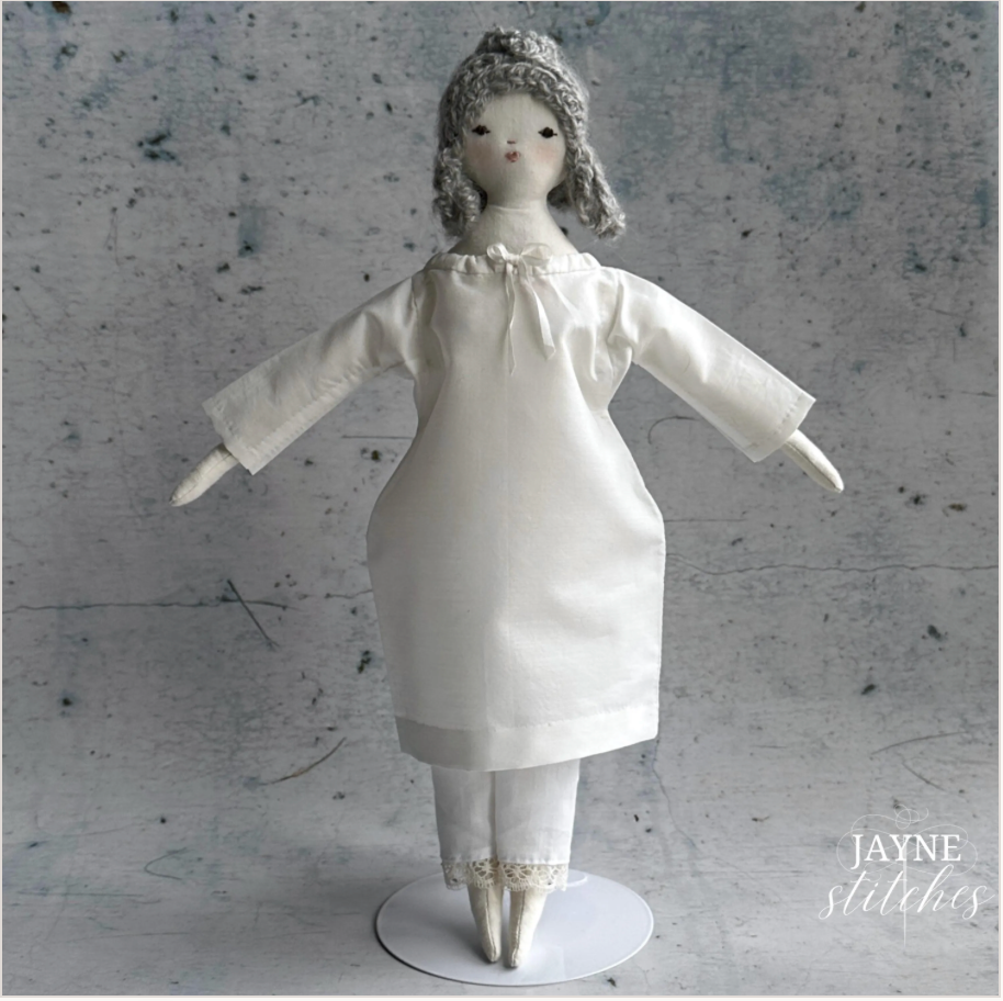 Meredith Cloth Doll Chemise PDF Pattern & Video Workshop