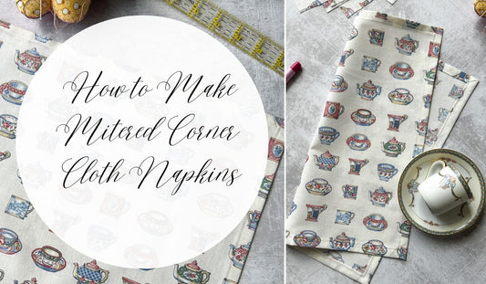 How To Sew Cloth Napkins With Mitered Corners