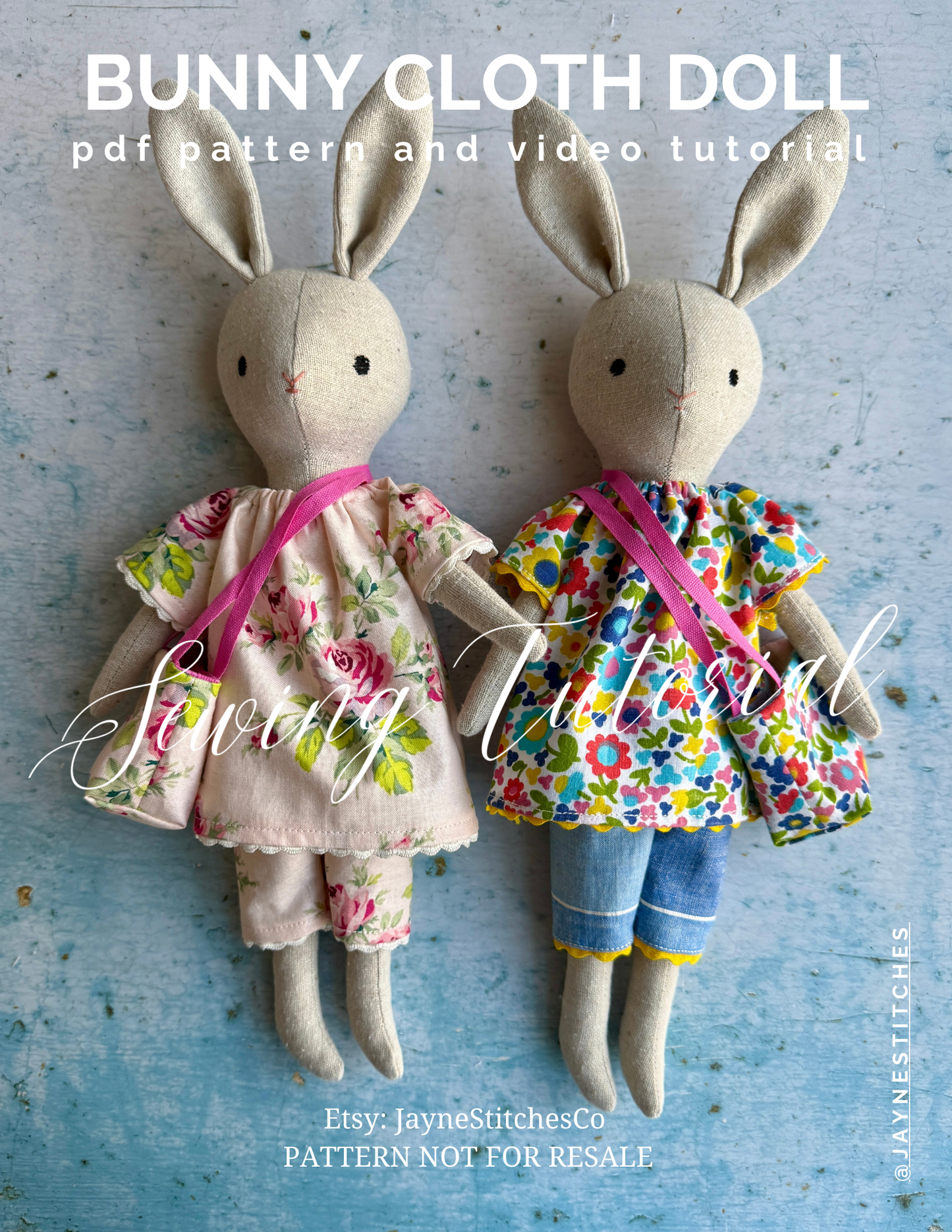 Bunny Doll Pattern & Video Workshop