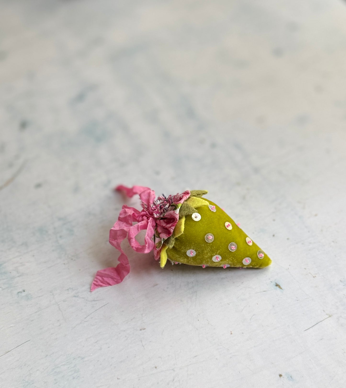Handmade Strawberry Pincushion