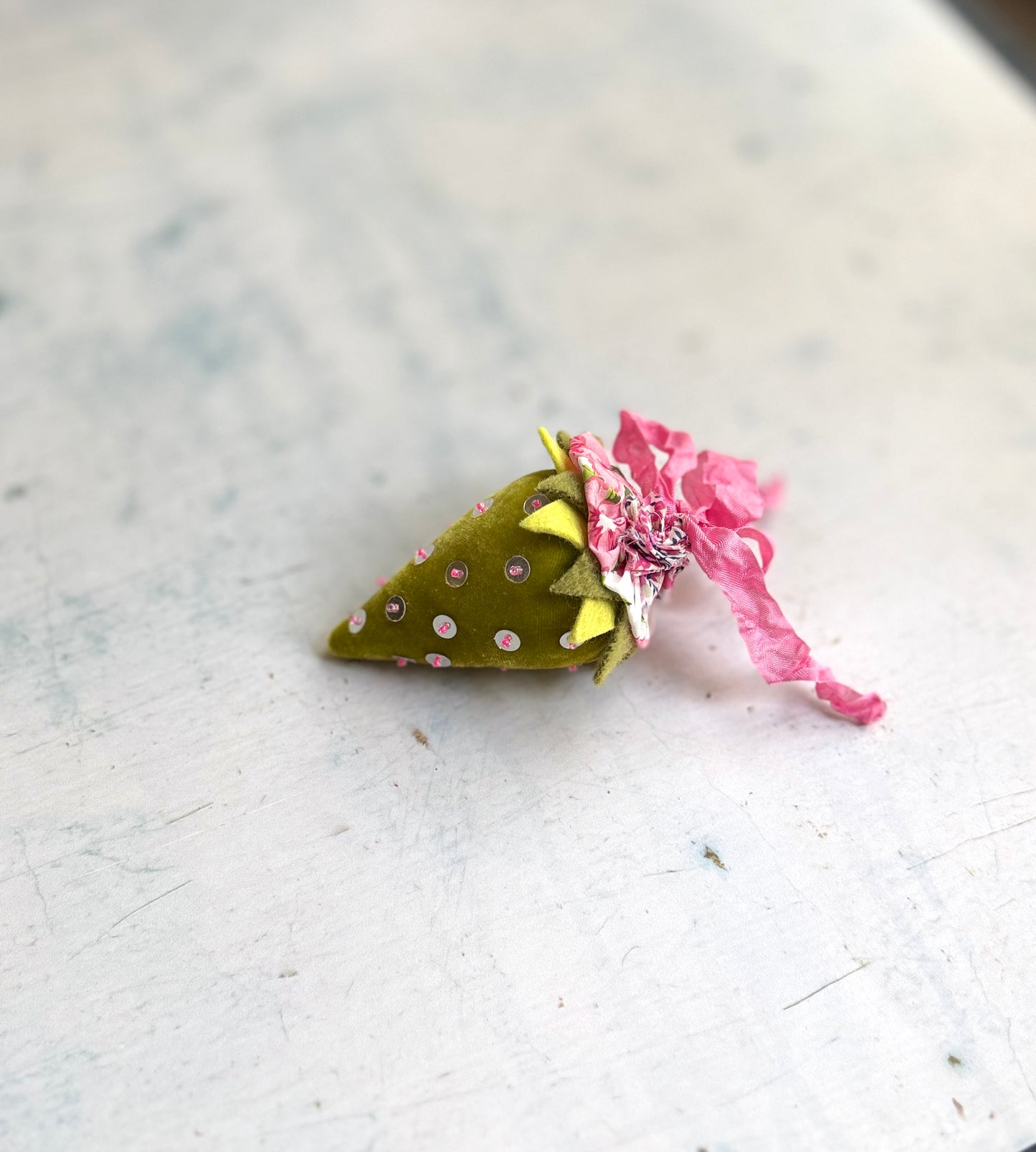 Handmade Strawberry Pincushion