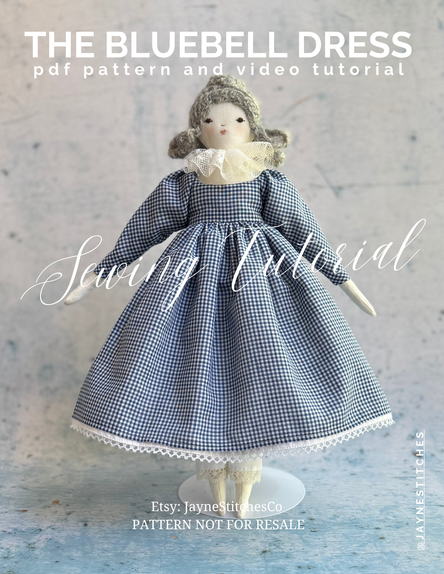 Bluebell Dress Pattern for Meredith the Cloth Doll