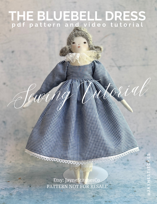 Bluebell Dress Pattern for Meredith the Cloth Doll