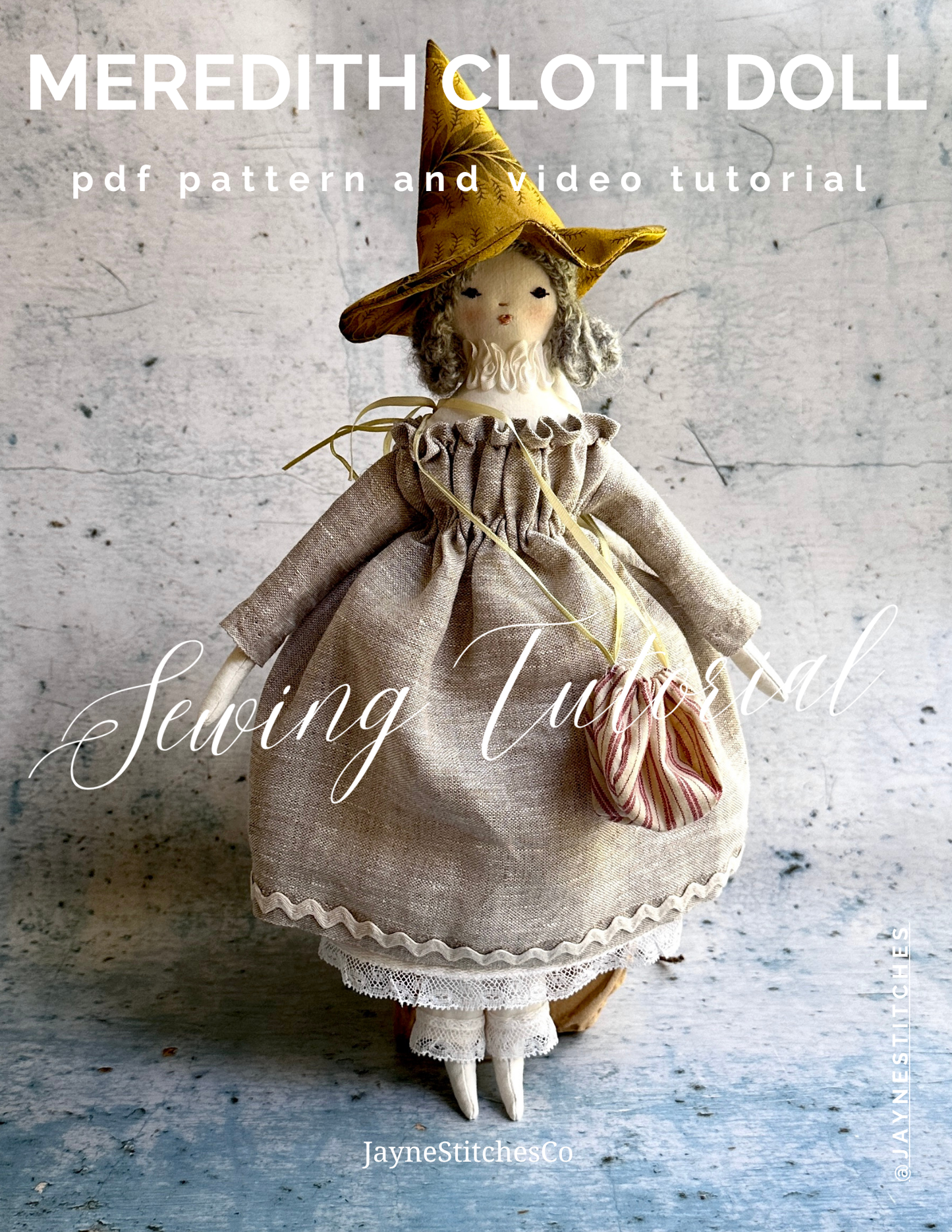 Cloth Rag Doll Pattern & Video Workshop