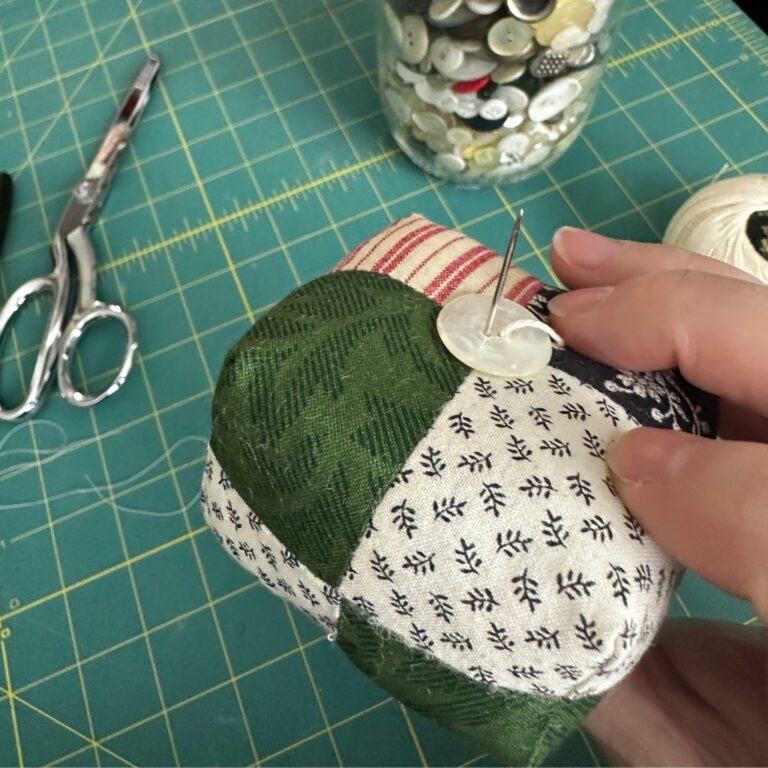 Week 4 of the Needlework Challenge - Four Patch Pin Cushion - Jayne ...