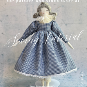 Meredith Cloth Doll Bluebell Dress