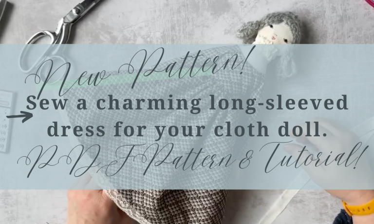 doll dress pattern and workshop