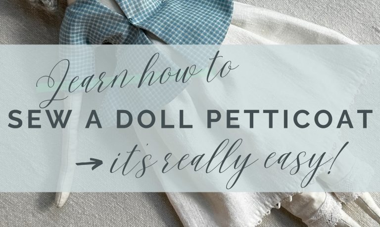 How to sew doll petticoats