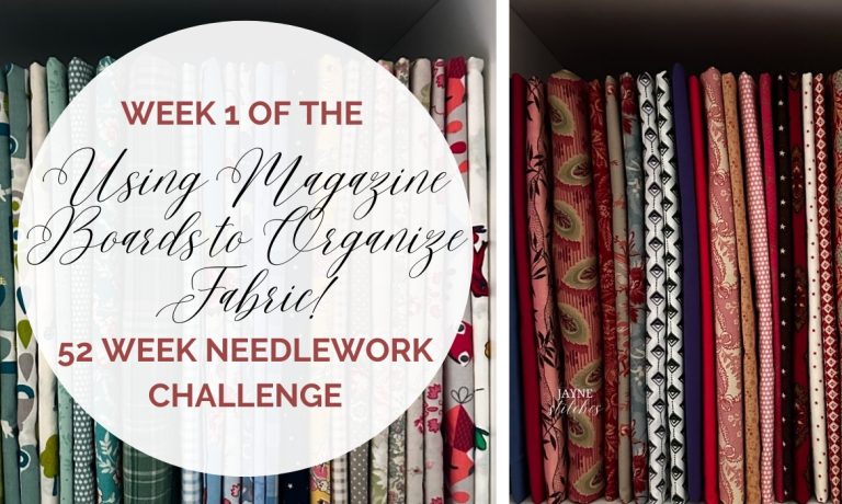 week 1 organize fabric